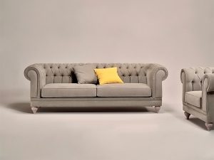 καναπές Chesterfield Τριθέσιος /by altro salotto