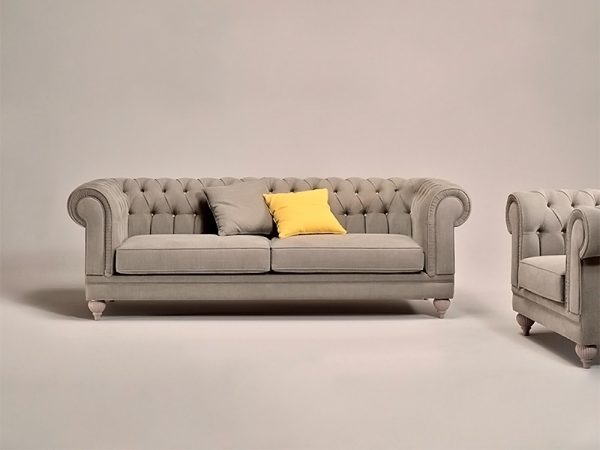 καναπές Chesterfield Τριθέσιος /by altro salotto