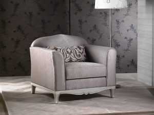 Πολυθρόνα με ύφασμα , και ξύλινο σκελετό deco / by altro salotto