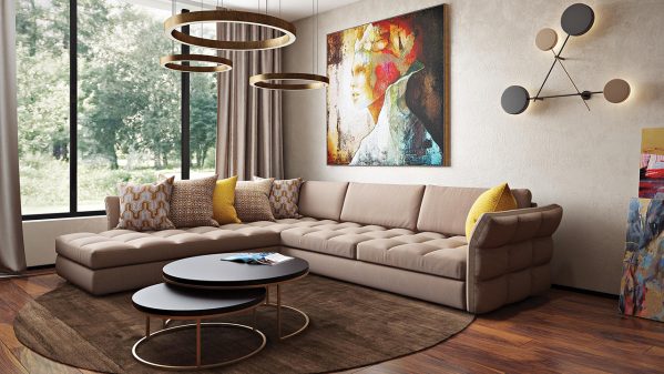 καναπές γωνιακός soft / by proteas