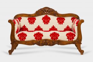 Καναπές ξυλόγλυπτος διθέσιος sof 06 / by manolopoulos