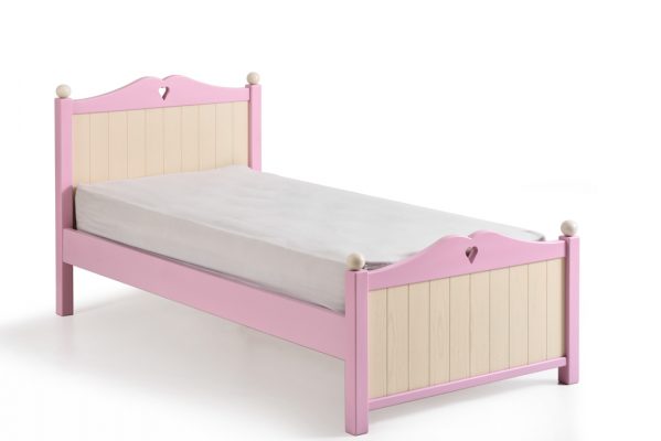 Παιδικό κρεβάτι Μονό από Μασίφ ξύλο Πεύκου Καρδούλα Ν.1 – FIT / by lattas