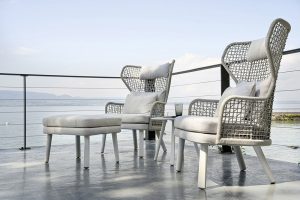 EMMA Footrest σκαμπό εξωτερικού χώρου