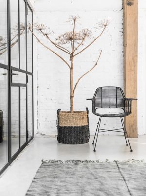 Πολυθρόνα μεταλλική rattan / by set