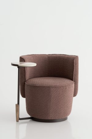 Πολυθρόνα abba με ενσωματωμένο μεταλλικο τραπεζάκι / by verfo lab