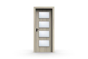Εσωτερική πόρτα laminate με τζαμί 7Τ /latas doors / cfw