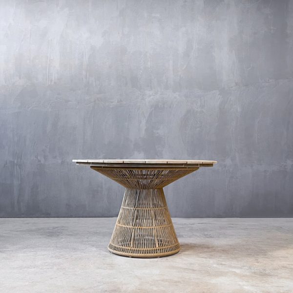 Τραπέζι στρογγυλό Slow Florella d 120 teak