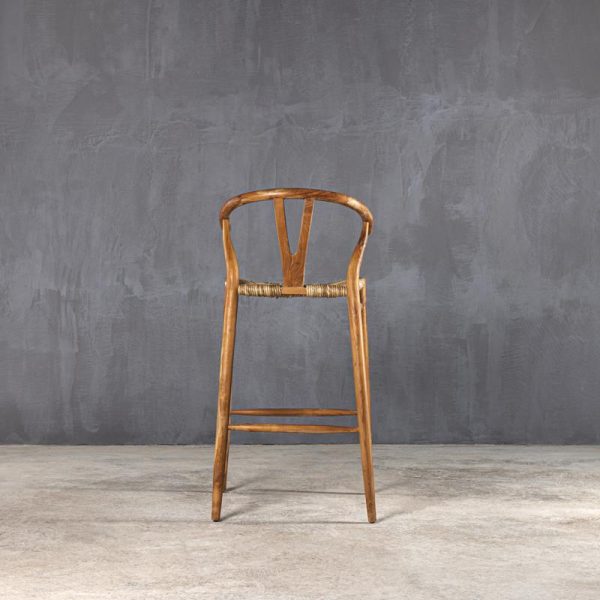 Σκαμπό Slow Μπαρ ψηλό Layla 73 teak